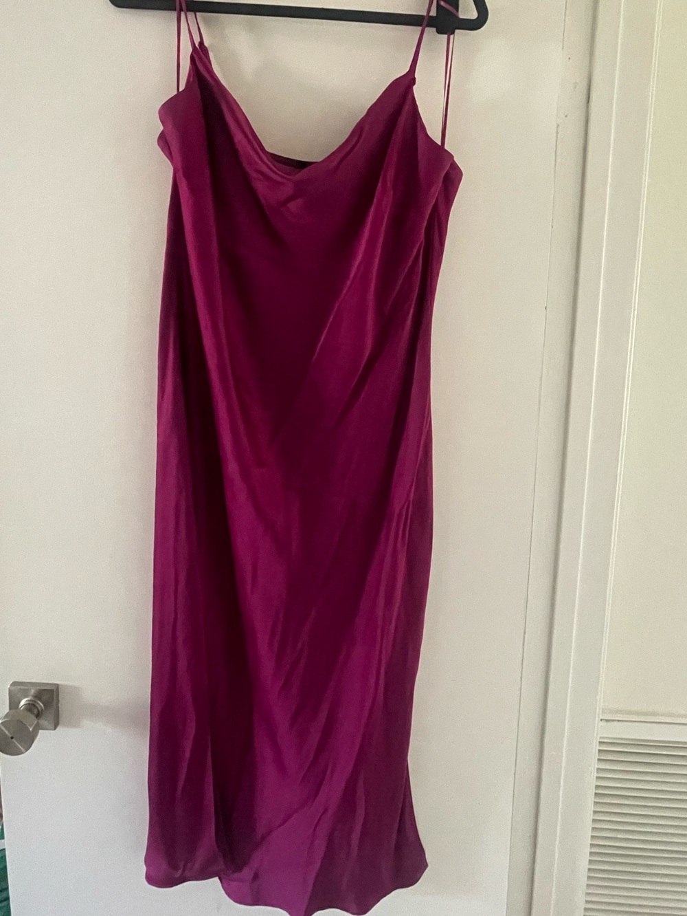 Express Deep Magenta Slip dress